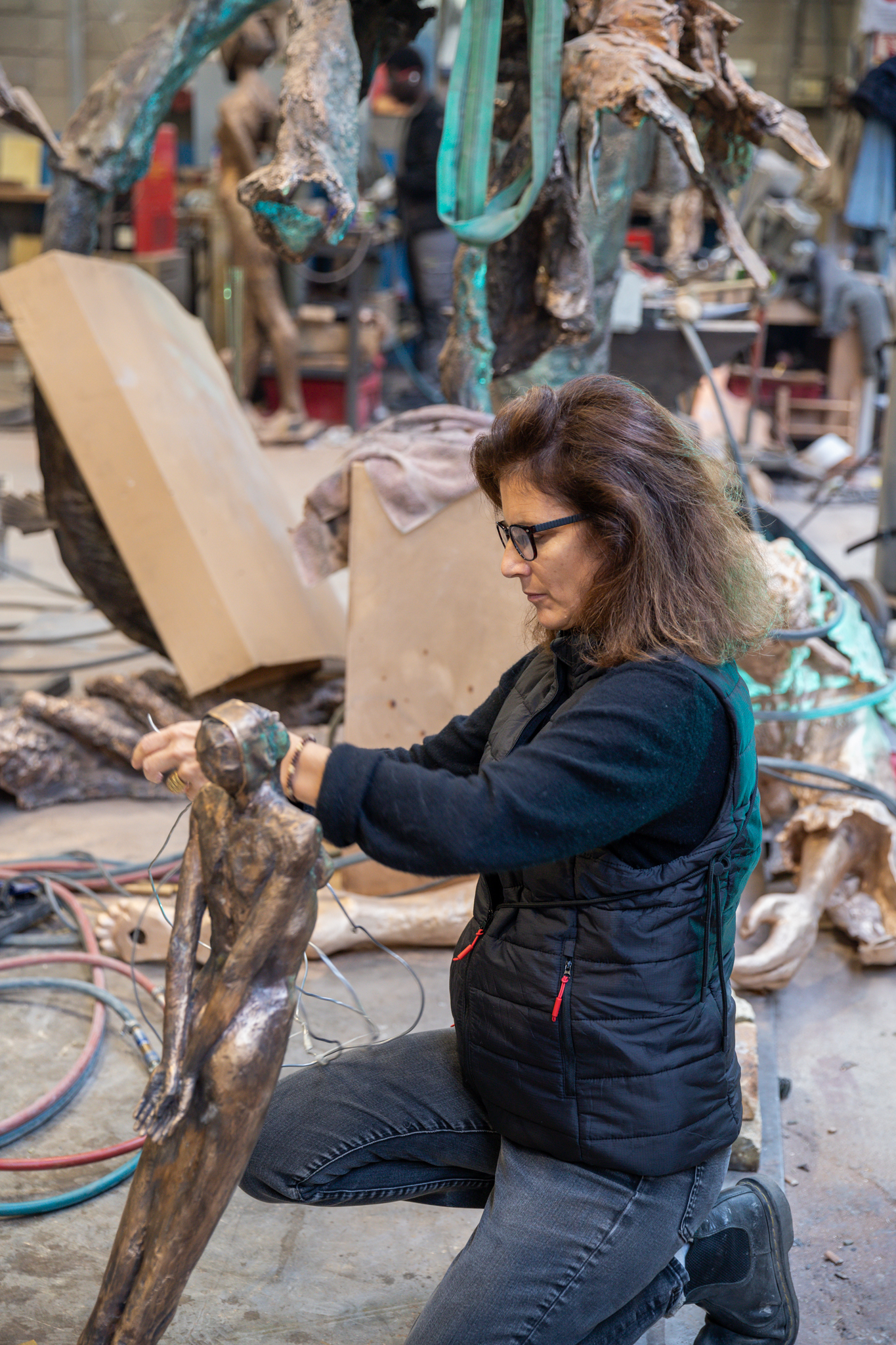 Sculpture en main Laurence Perratzi